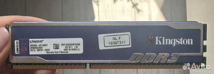 Оперативная память Kingston DDR3 - 2x 4гб