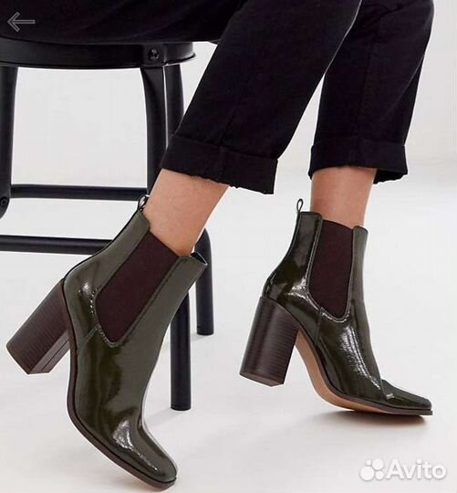 Ботильоны 38р ASOS лаковые и сумка