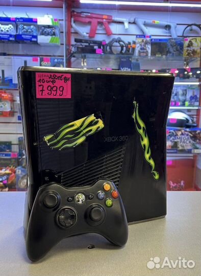 Xbox 360 slim 250gb + 9 игр