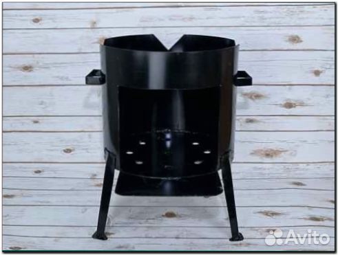 Казан +печь 12л сталь 3мм.Подарок шумовка.Доставка