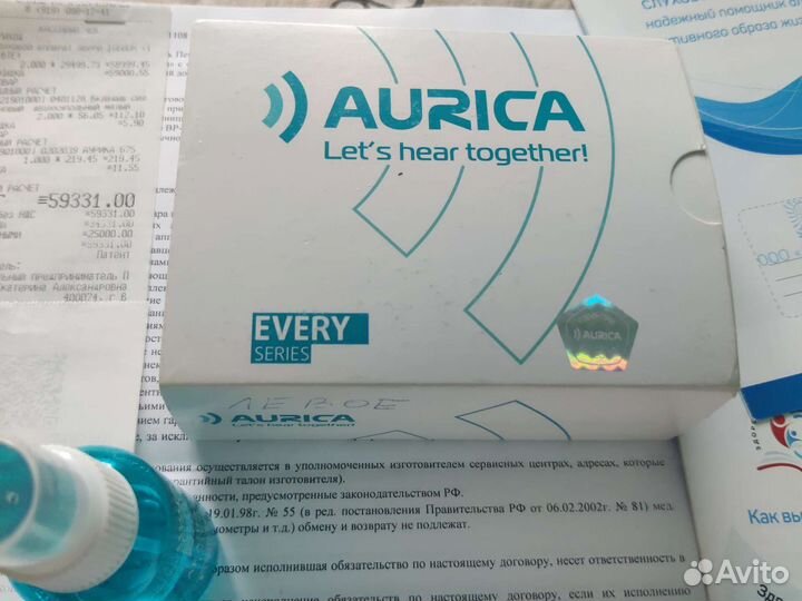 Слуховой аппарат aurica every 1660dm(правый,левый)