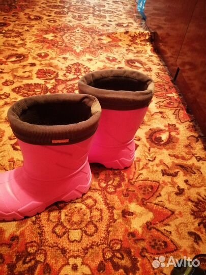 Детские резиновые сапоги 30-31 для девочки