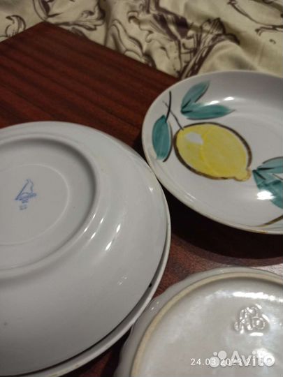 Фарфоровая посуда СССР дулево Лимон