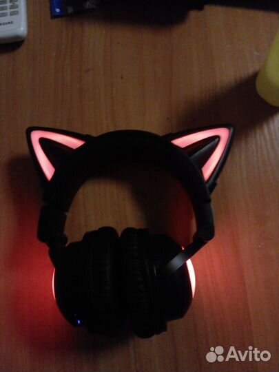 Беспроводные наушники(с кошачьими ушами)