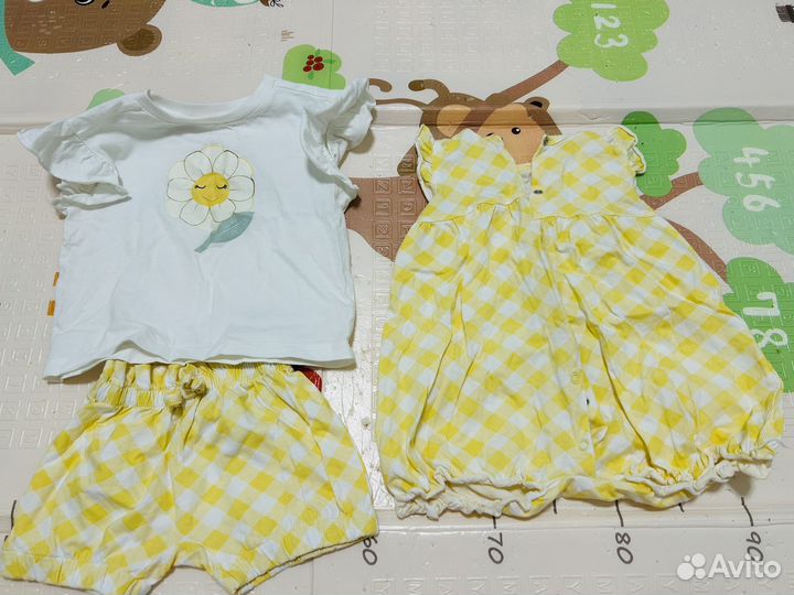 Пакет летних вещей для девочки 80 размер