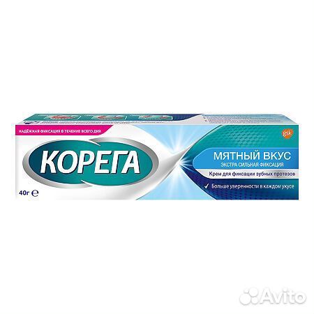 Корега крем Экстра-сильный (мятный) 40г #