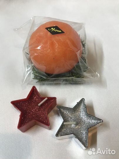 Свечи восковые декоративные