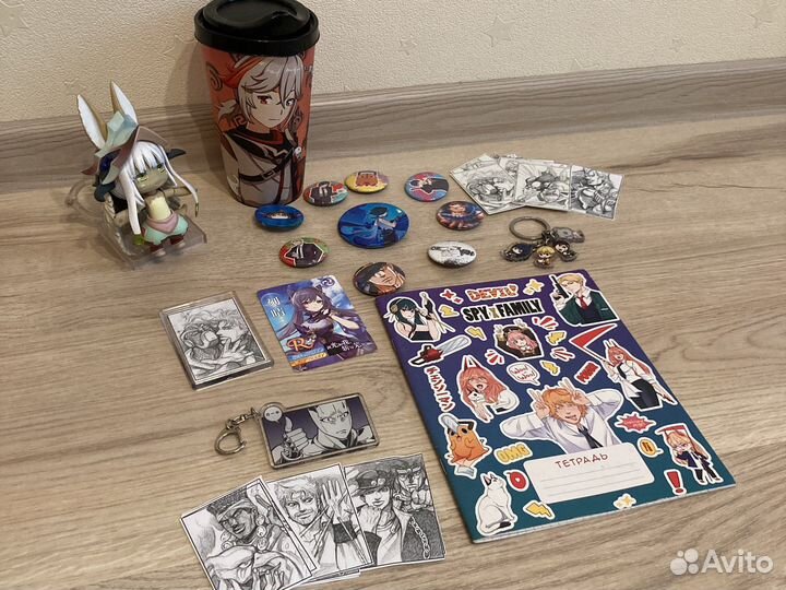 Аниме вещи по Jojo Genshin Impact Chainsaw man Mia