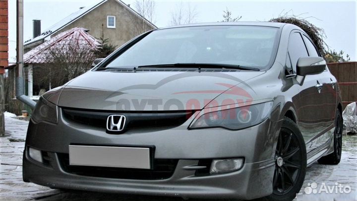 Реснички на фары для Honda Civic 4D (8)