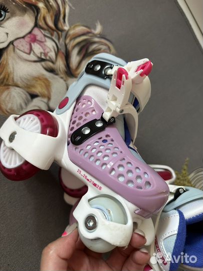 Роликовые коньки детские раздвижные