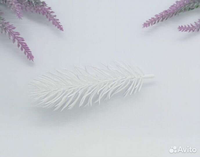 Еловые лапки 11см белые 100шт