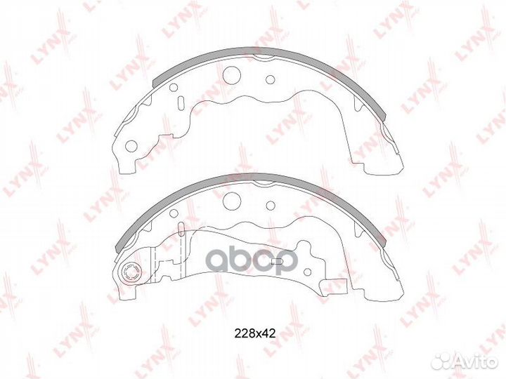 Колодки тормозные барабанные зад bs6304 LYN