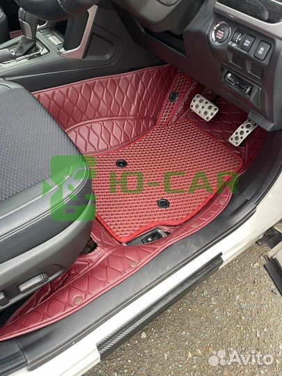 Новые 3d коврики экокожи Subaru Forester Sj 2013-1