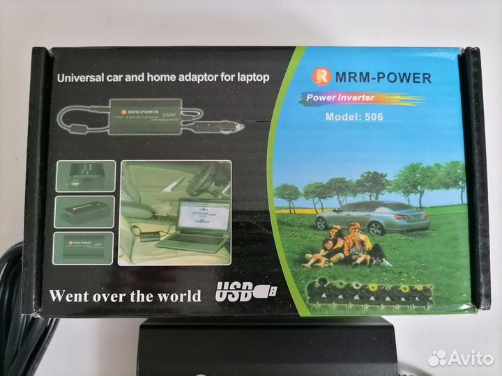 Универсальная зарядка для ноутбука сеть+автомобиль