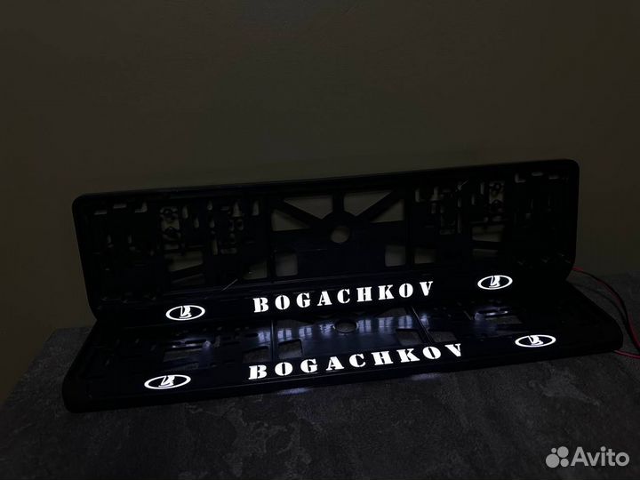 Рамка номерного знака led подсветка