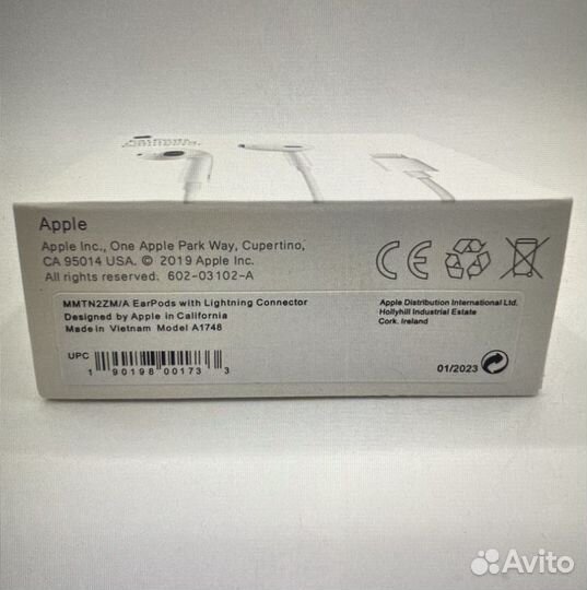 Наушники проводные earpods