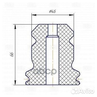 Буфер (отбойник) 1 шт.+кожух 1 шт. (универс. км