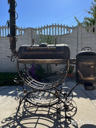 Мангал коптильня