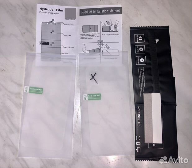 Набор из двух гидрогелевых пленок на iPhone X