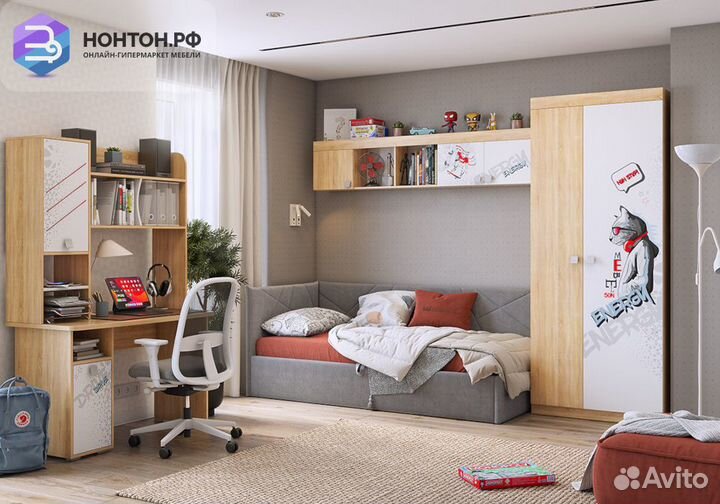 Кровать Бест 0.9 темно-серая