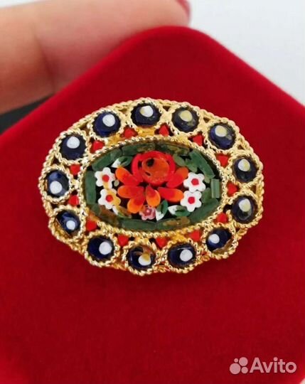 Брошь венецианская мозаика