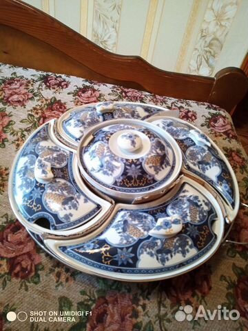 Менажница фарфоровая