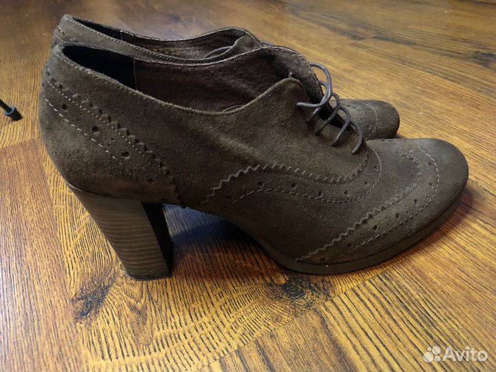 Ботильоны туфли натуральная кожа замша 40 41