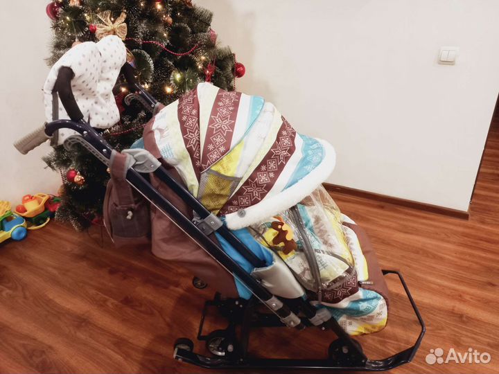 Санка коляска Nika 73 (скандинавский)