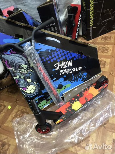 Самокат трюковой Stunt scooter металич колеса