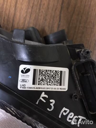 Фара правая Ford Focus 3 рестайлинг 14-19г