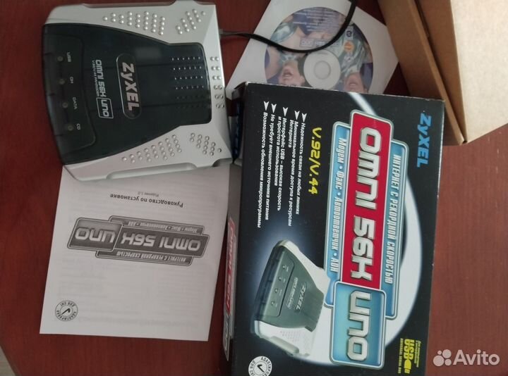 Модем Omni 56 k uno zyxel