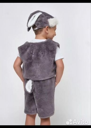 Новогодний костюм для мальчика зайчика