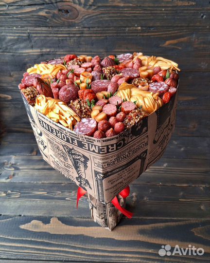 Съедобный букет сердце