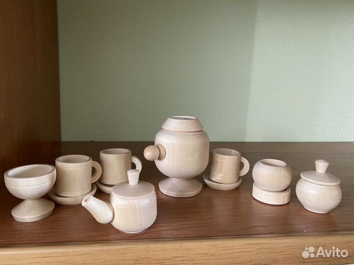 Сервиз деревянный 12 предметов