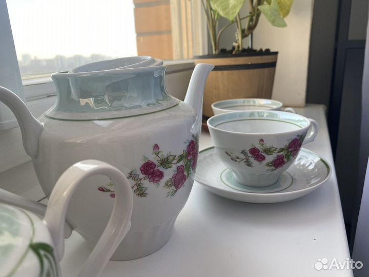 Чайный сервиз Фарфор. Дулево