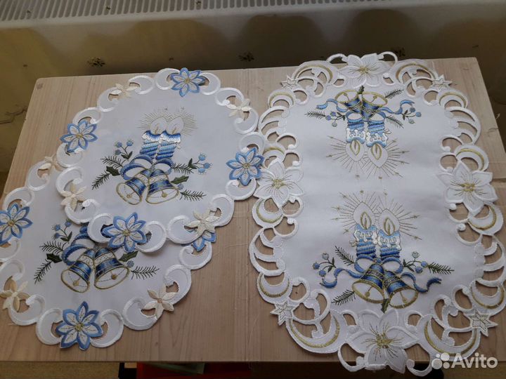 Новогодние салфетки сортировочные тканевые