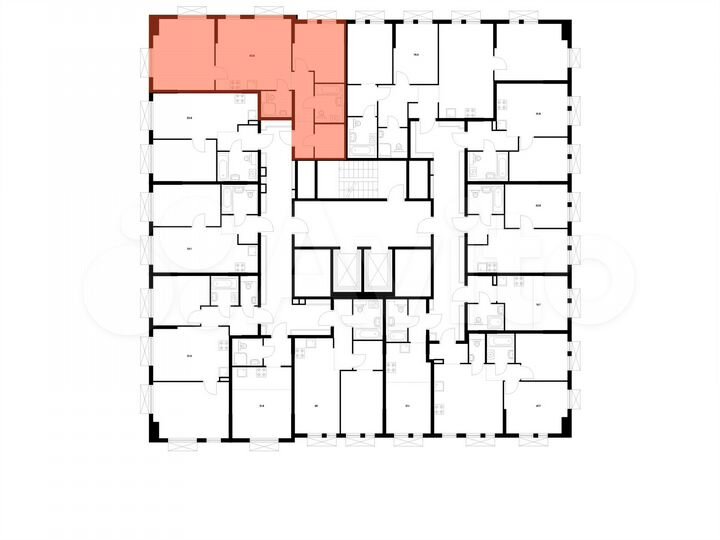 2-к. квартира, 63,6 м², 13/17 эт.