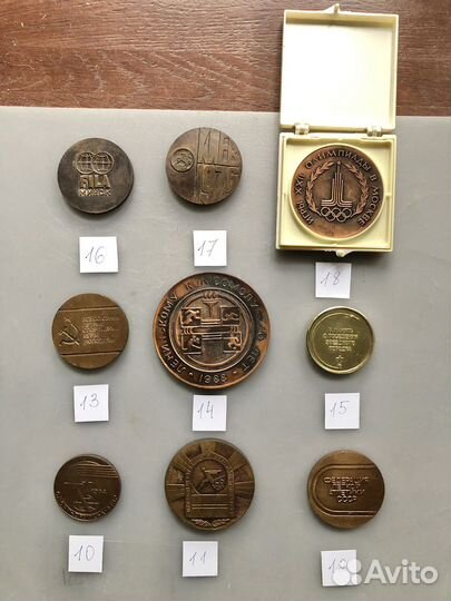 Настольные медали СССР