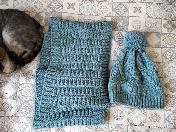 Шапка и снуд женский