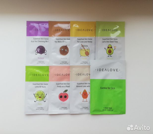 Тканевые маски для лица Idealove, в ассортименте