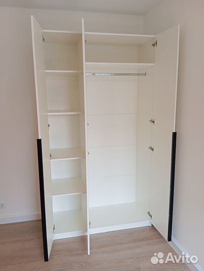 Шкаф распашной белый 120 см