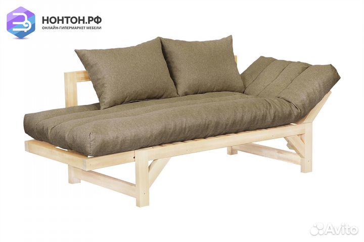 Диван кушетка Амбер-2 светло-коричневый