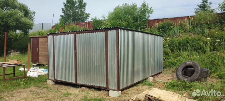 Гараж-ракушка Хоз.блок