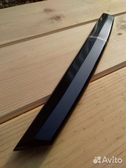 Нож Танто с ножнами / Х12мф / карбон,эбонит