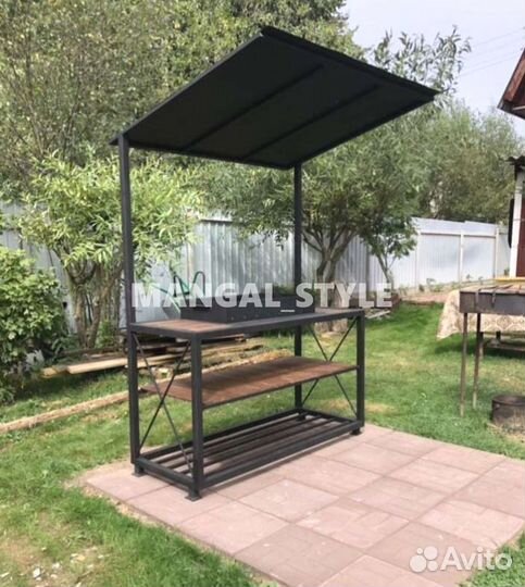 Мангал с крышей