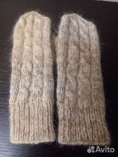 Варежки женские и шарф