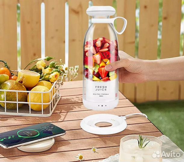 Беспроводной портативный блендер для смузи fresh J