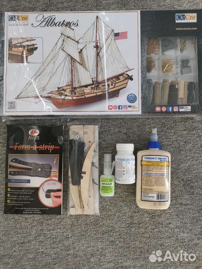 Сборная модель корабля из дерева Альбатрос