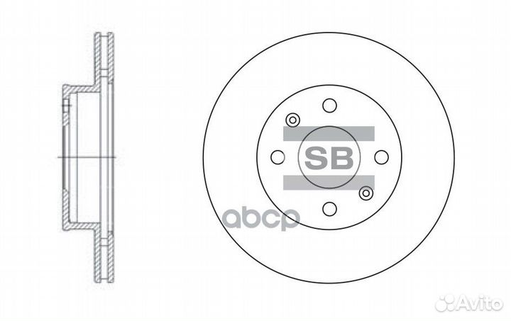SD2010 диск тормозной передний Hyundai i10 1.0