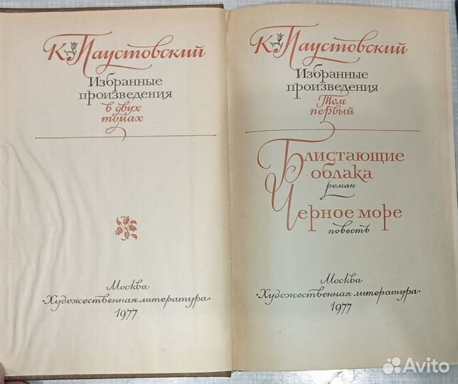 Паустовский. Избранные произведения в 2 томах